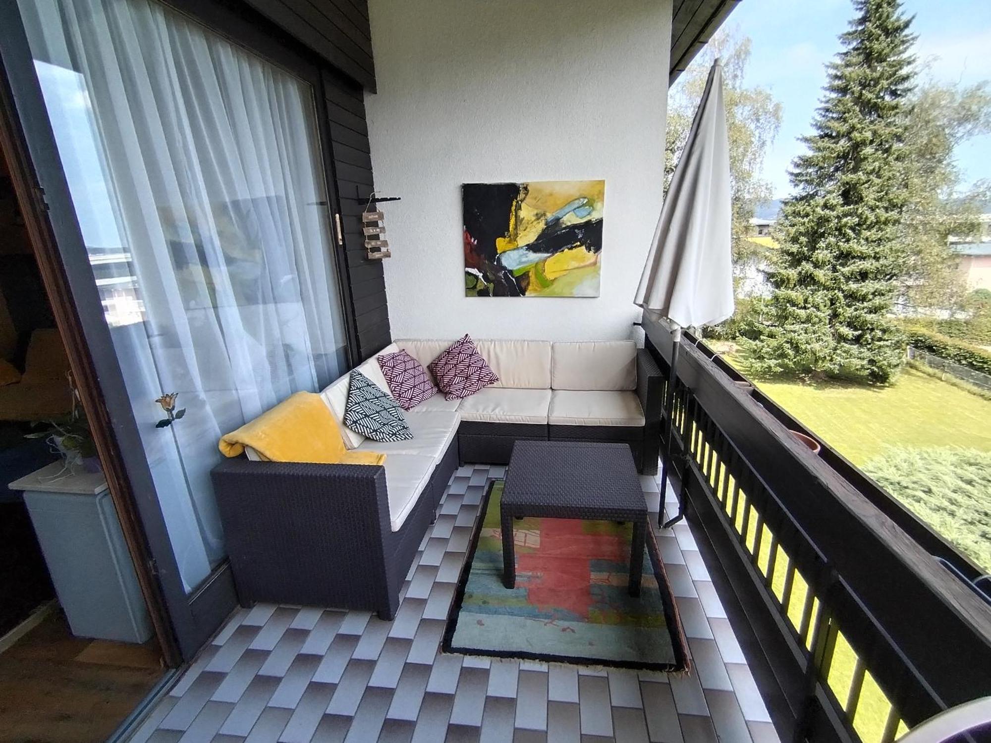 Waldeslust Warmbad Mit Balkon Und Privatem Parkplatz Apartment Villach Bagian luar foto